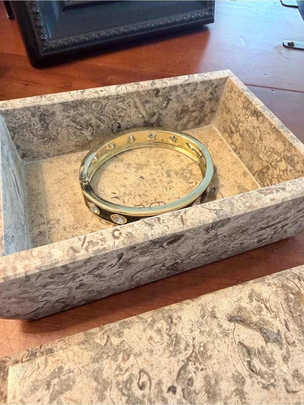 Fossil Stone Keepsake Box